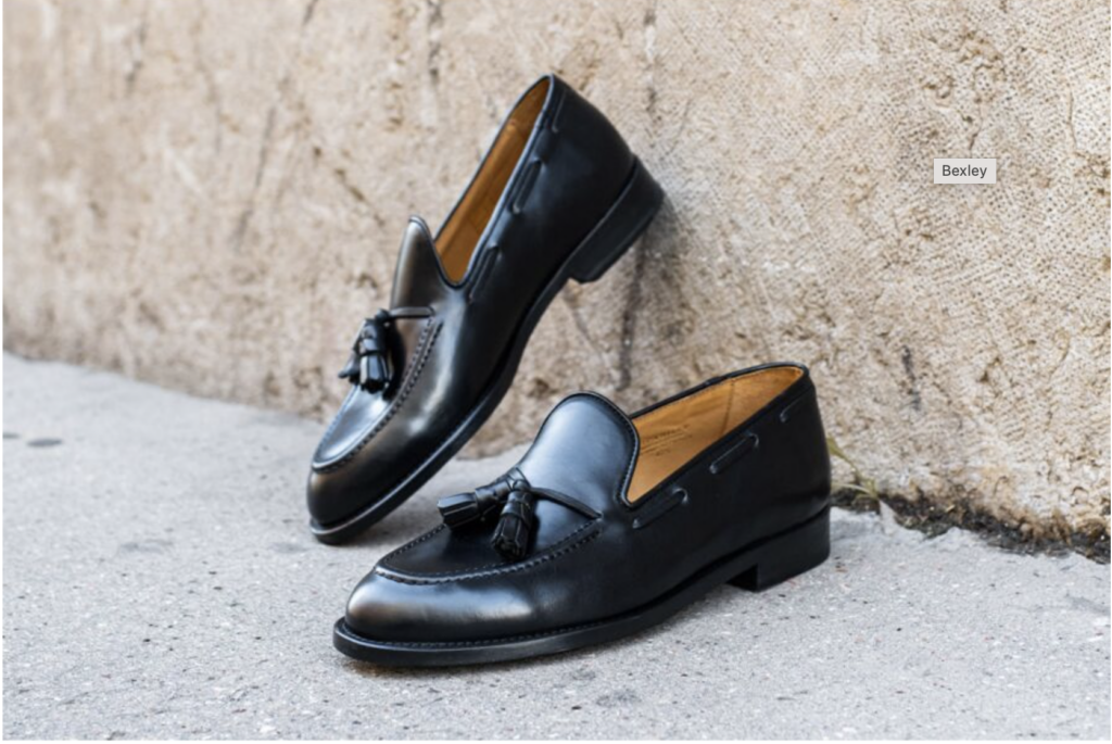 Mocassins Bexley Pour Homme En Cuir Noir - Taille 44 (EU) / 9.5 (US) - Occasion En Excellent état